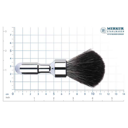 MERKUR Shaving Brush 1701 with Vegan Synthetic Hair in Bright Chrome