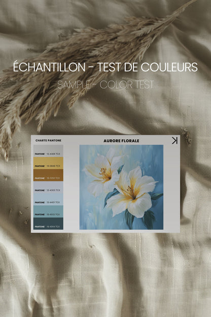 AURORE FLORALE, Oeuvre sur toile étirée