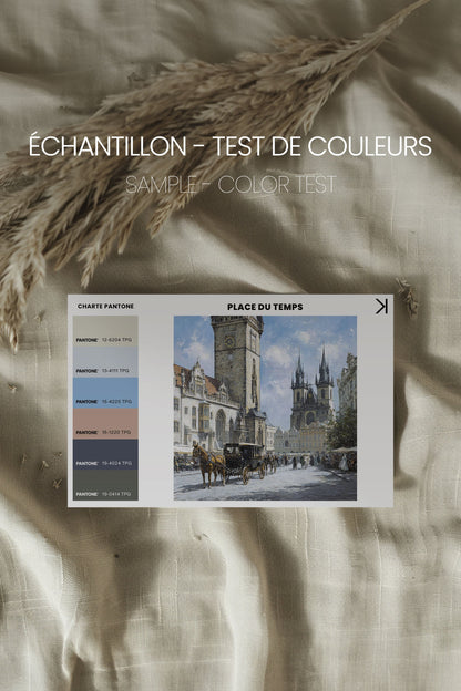 PLACE DU TEMPS, Oeuvre sur toile étirée