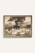 BALLET DES CYGNES, CADRE VINTAGE ARGENT