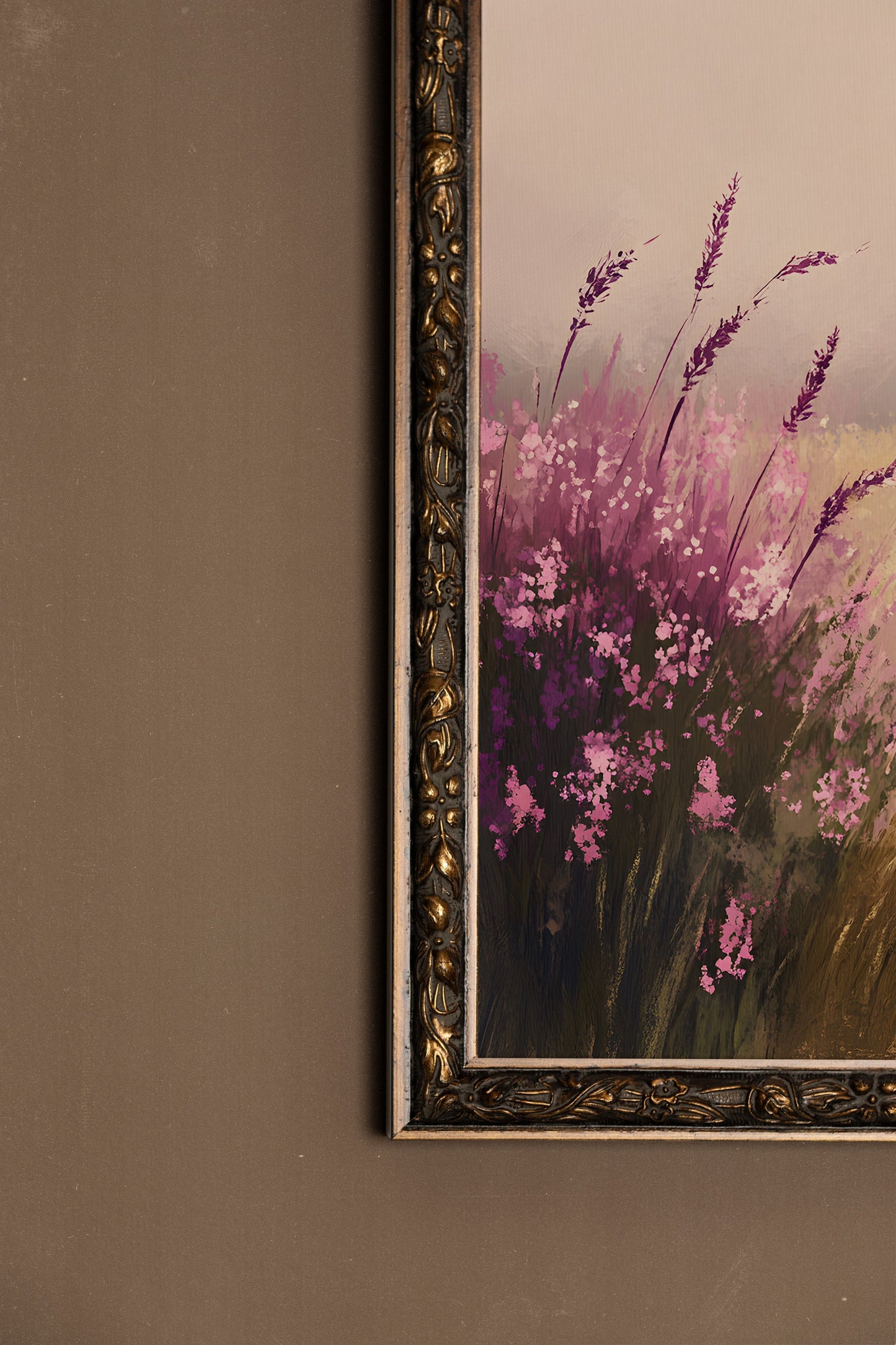 BRISE DE LAVANDE, CADRE VINTAGE BRONZE