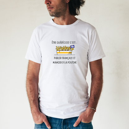T-shirt "Poutine" imprimé