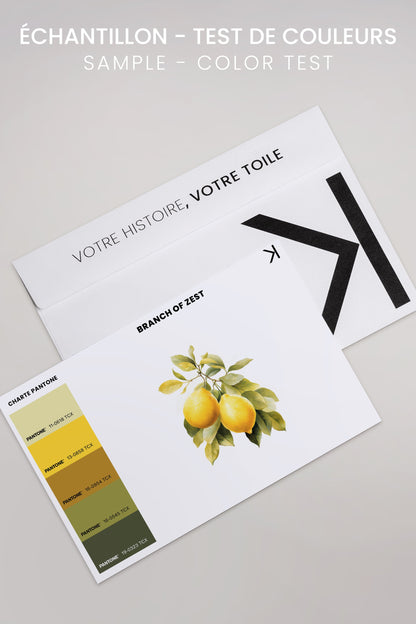 BRANCH OF ZEST, Oeuvre sur toile étirée