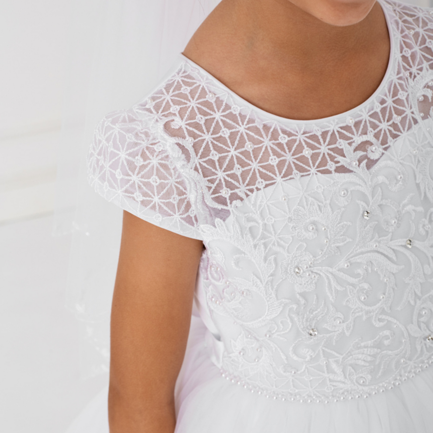 Leila Lace Girls Formal Dress