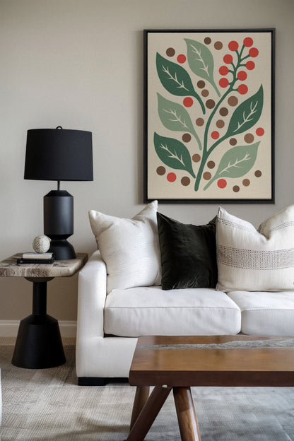 SCARLET STEMS, Oeuvre sur toile étirée