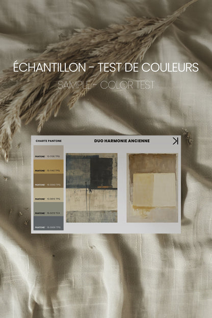 DUO HARMONIE ANCIENNE (2 Oeuvres sur toile étirée)
