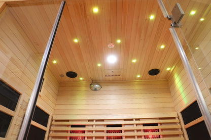Blisspod | Venetian | Full Spectrum Indoor Premium Canadian Hemlock Ultra Low EMF Sauna, 11 Heaters & Chromotherapy– 3 Person