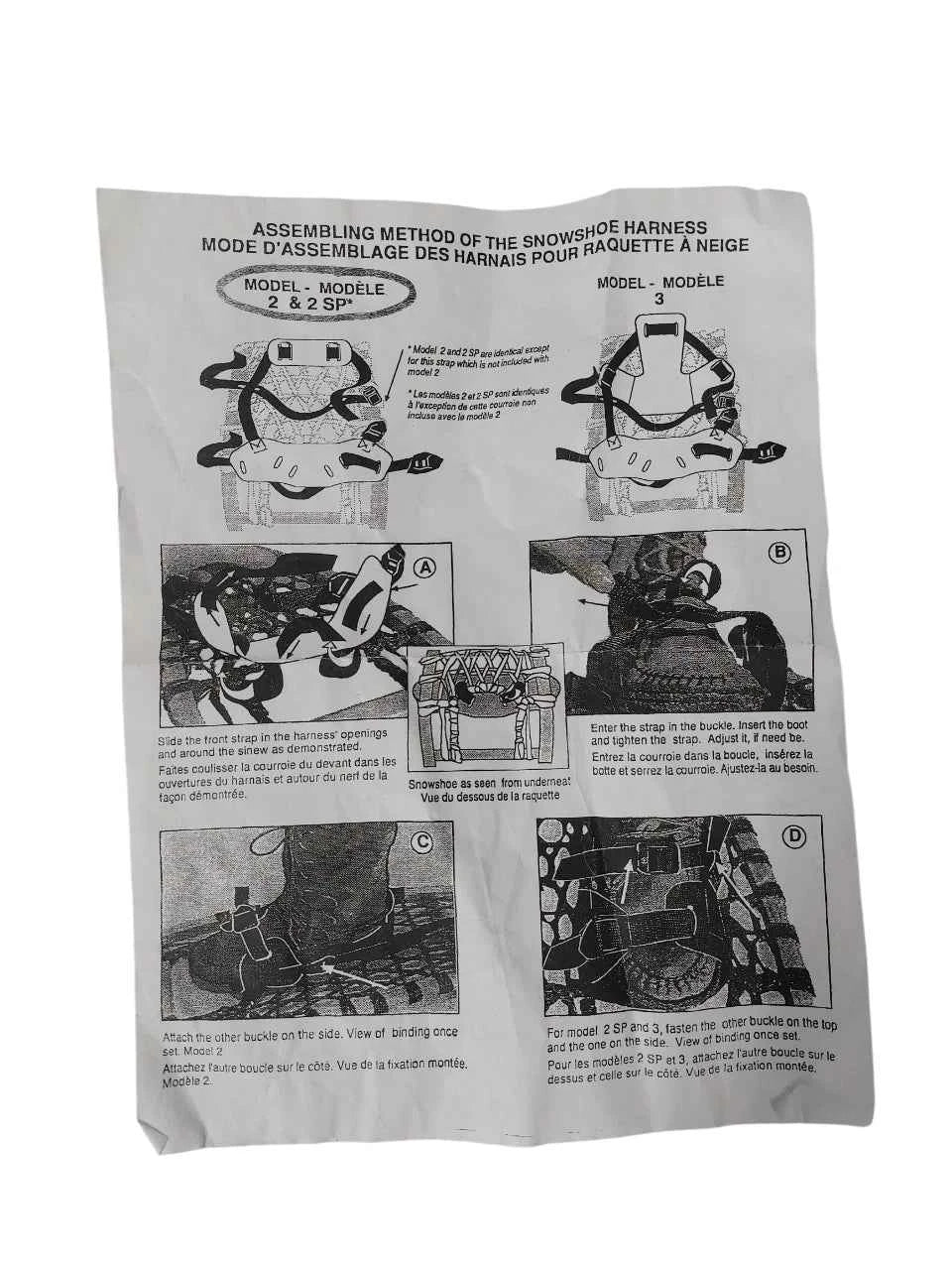 GV Snowshoes Instep Binding Two Piece