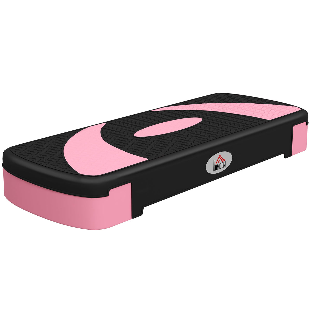 Adjustable Aerobic Stepper, Exercise Step Platform, Step Exercise Trainer, Workout Fitness Yoga Risers, 4"-6"-8", Pink