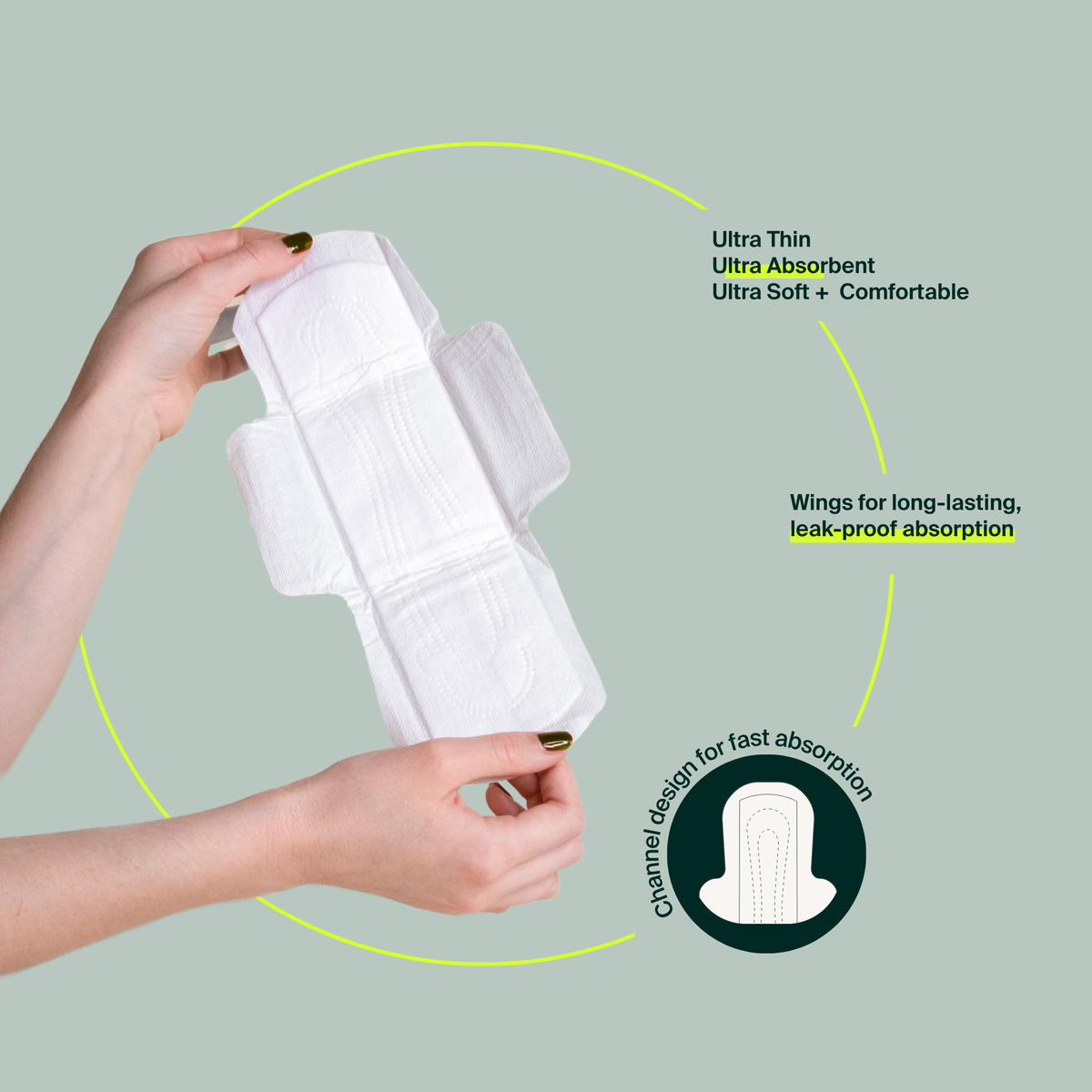 100% Organic Cotton Super Pads - Bulk