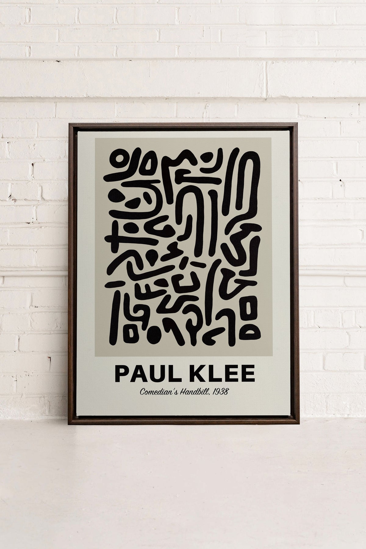 COMEDIAN'S HANDBILL, Oeuvre sur toile étirée