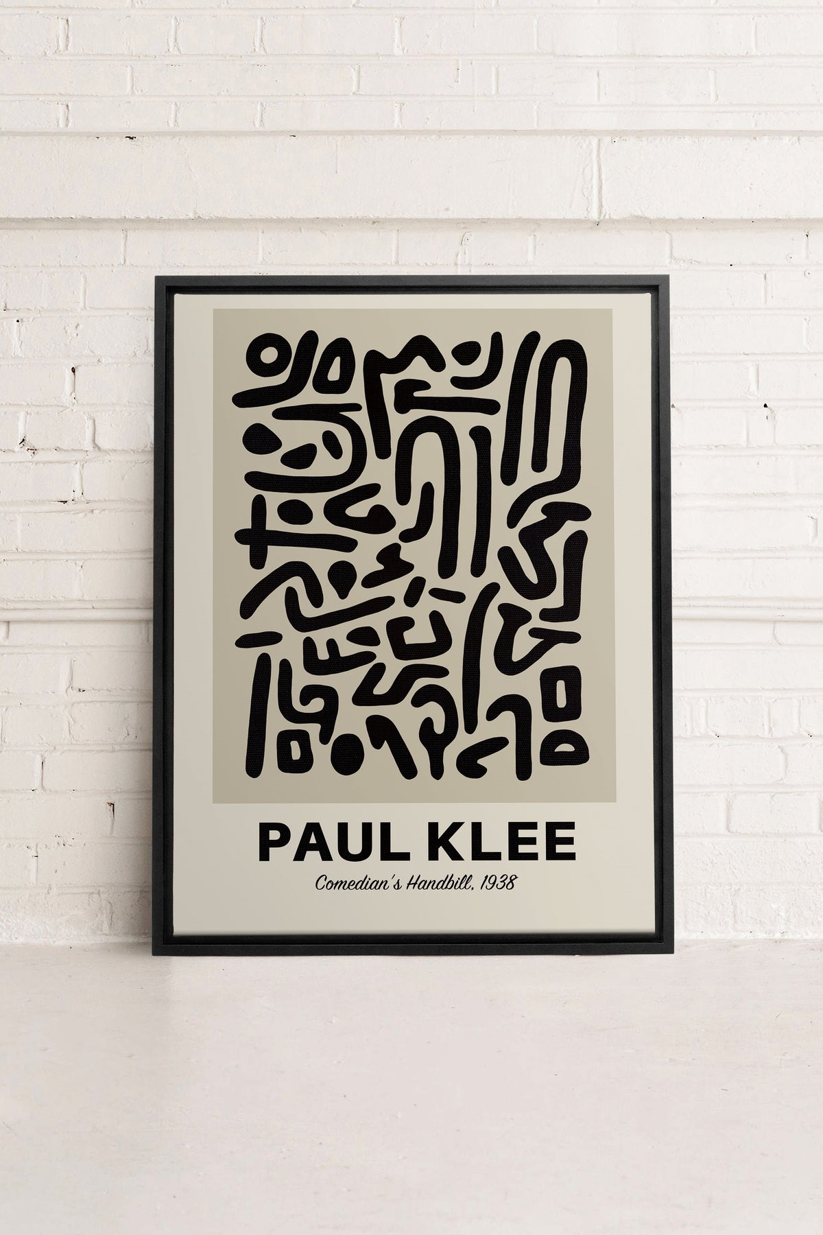COMEDIAN'S HANDBILL, Oeuvre sur toile étirée