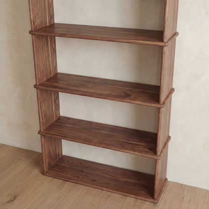 4 shelf bookcase in walnut