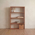 4 shelf bookcase in red oak