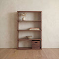 4 shelf bookcase in walnut