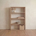 4 shelf bookcase in white oak