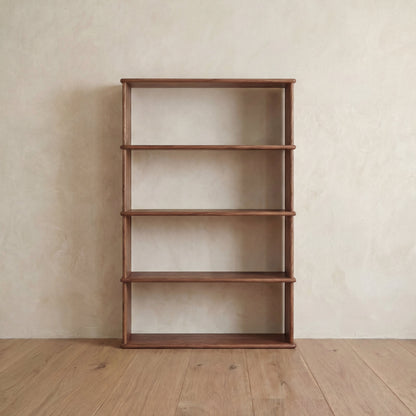 4 shelf bookcase in walnut