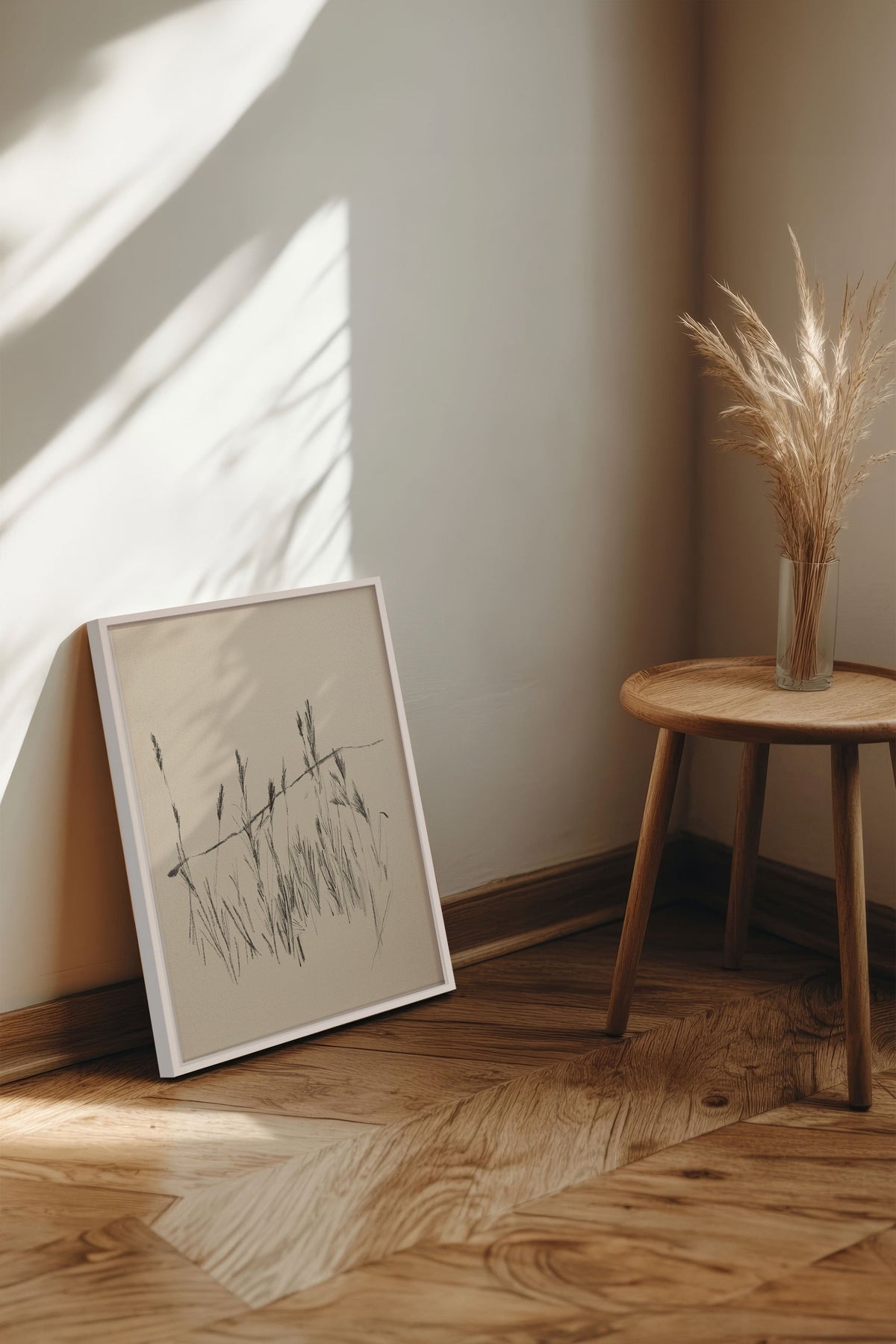 TIGES AUX VENT, Oeuvre sur toile étirée