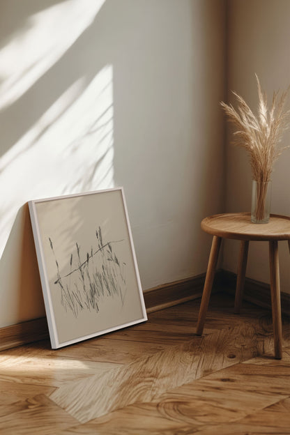 TIGES AUX VENT, Oeuvre sur toile étirée