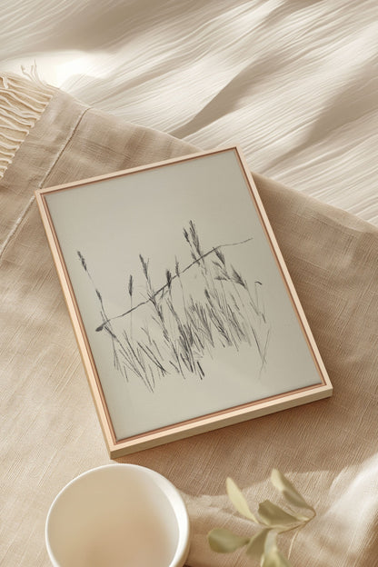 TIGES AUX VENT, Oeuvre sur toile étirée