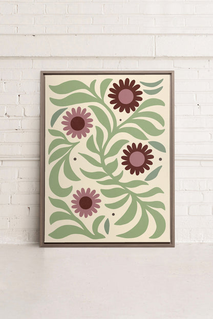 ROSY SPRIGS, Oeuvre sur toile étirée