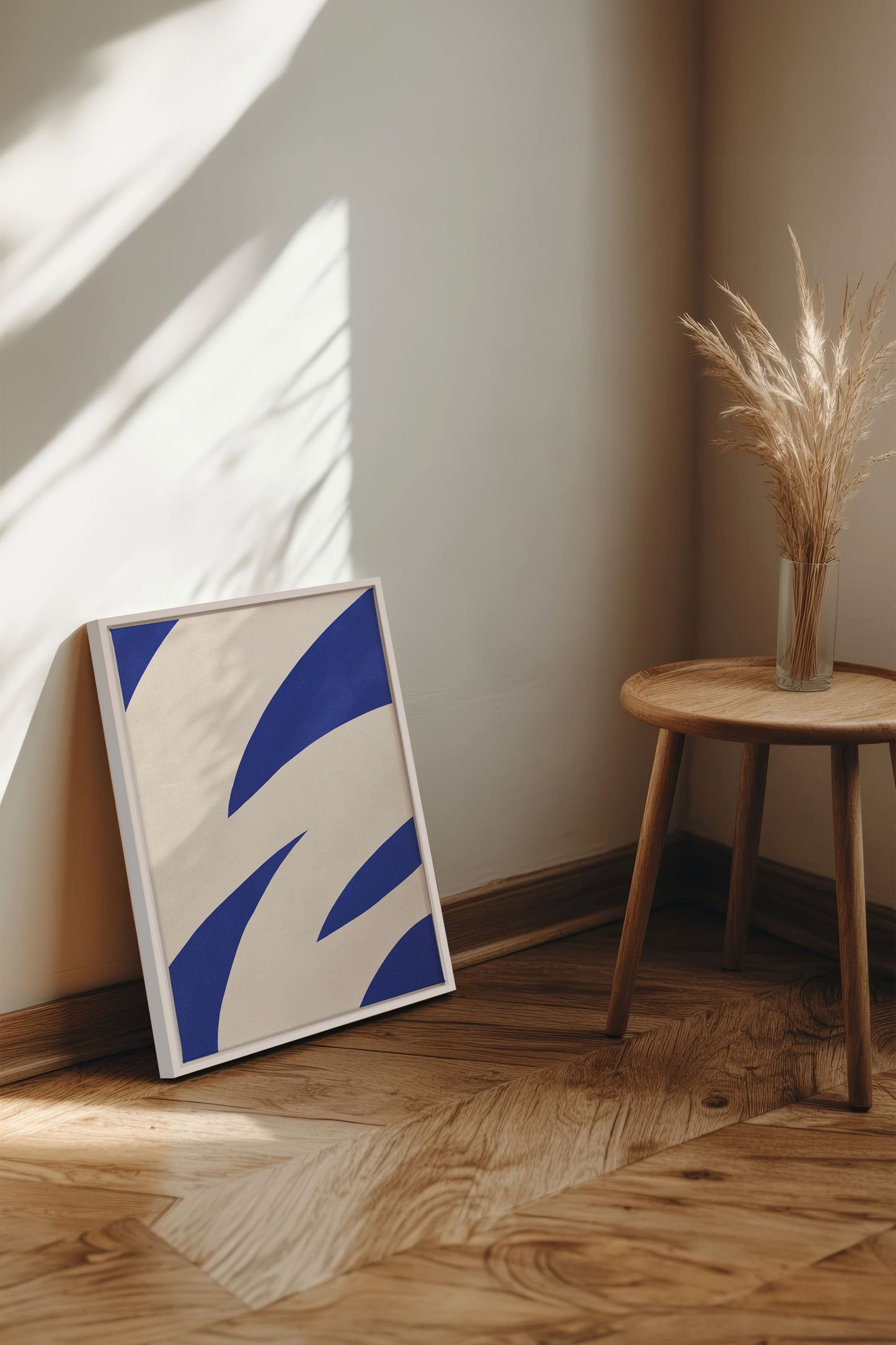 COBALT FLOW, Oeuvre sur toile étirée