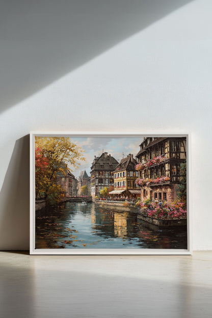 CANAL OF PETALS, Oeuvre sur toile étirée