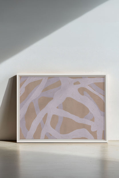 TISSAGE NATUREL, Oeuvre sur toile étirée