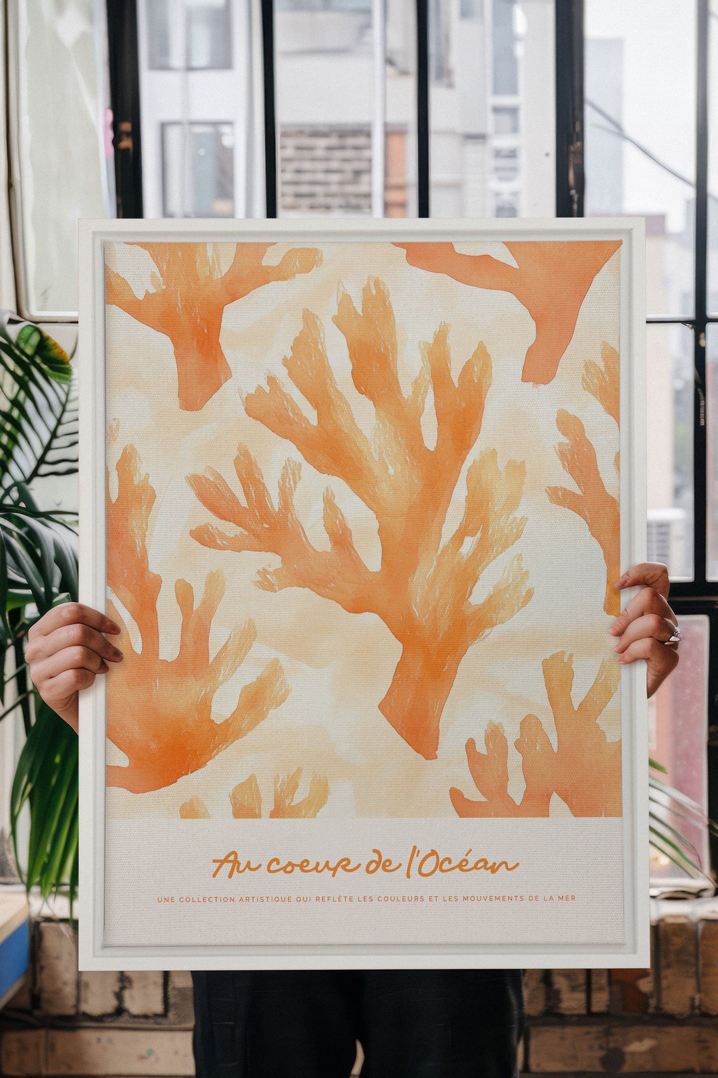 AU COEUR DE L'OCÉAN II, Oeuvre sur toile étirée
