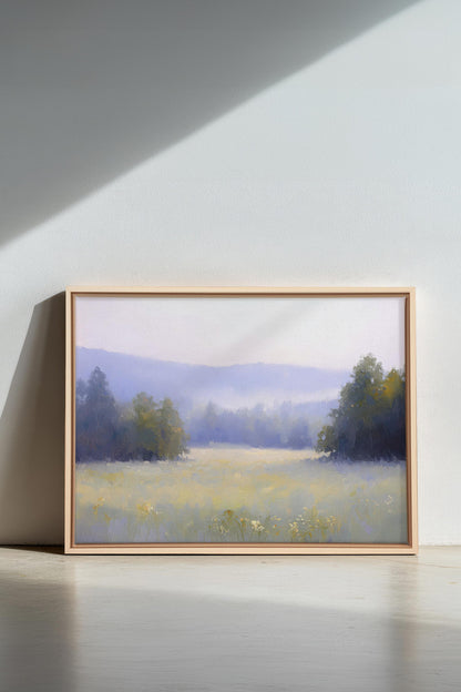 ÉVEIL CHAMPÊTRE, Oeuvre sur toile étirée