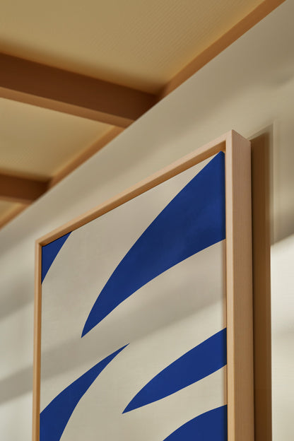 COBALT FLOW, Oeuvre sur toile étirée