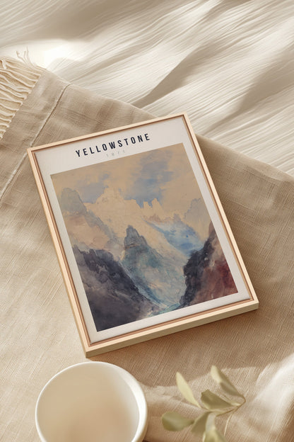 YELLOWSTONE, Oeuvre sur toile étirée