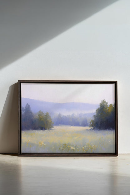 ÉVEIL CHAMPÊTRE, Oeuvre sur toile étirée