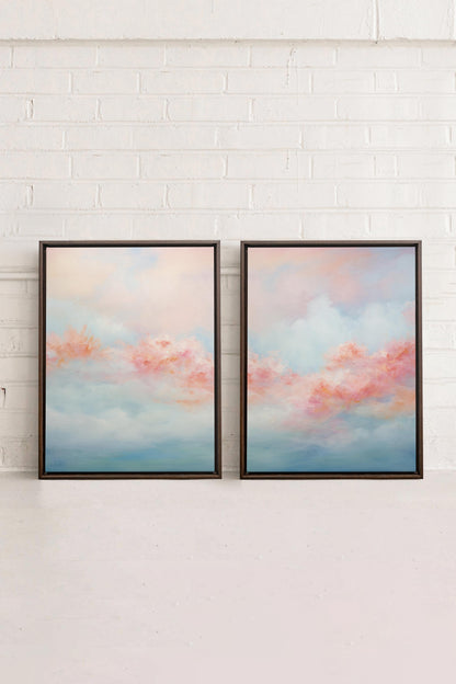 MYSTIC SUNSET DUO (2 Oeuvres sur toile étirée)