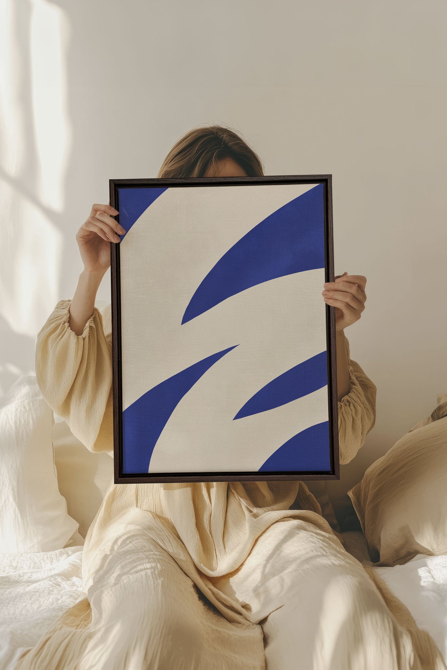 COBALT FLOW, Oeuvre sur toile étirée