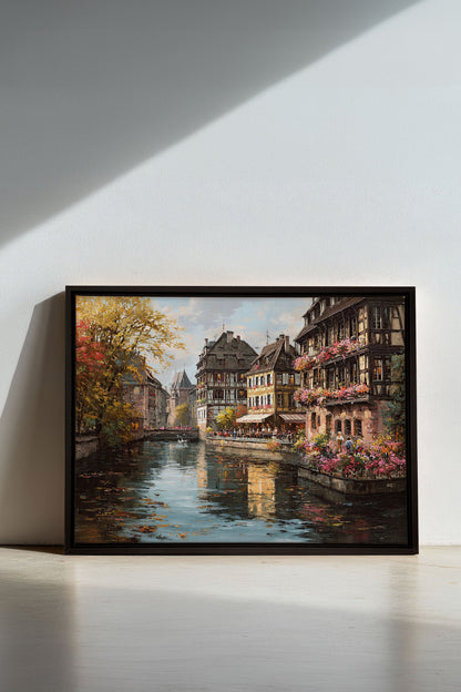 CANAL OF PETALS, Oeuvre sur toile étirée