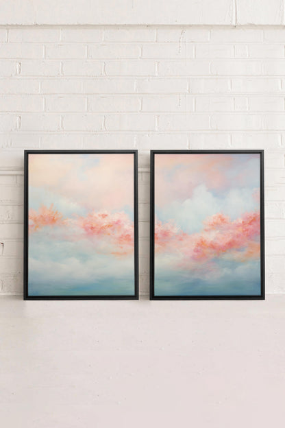 MYSTIC SUNSET DUO (2 Oeuvres sur toile étirée)
