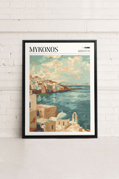 Mykonos, Oeuvre sur toile étirée