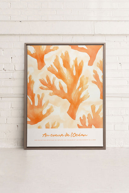 AU COEUR DE L'OCÉAN II, Oeuvre sur toile étirée