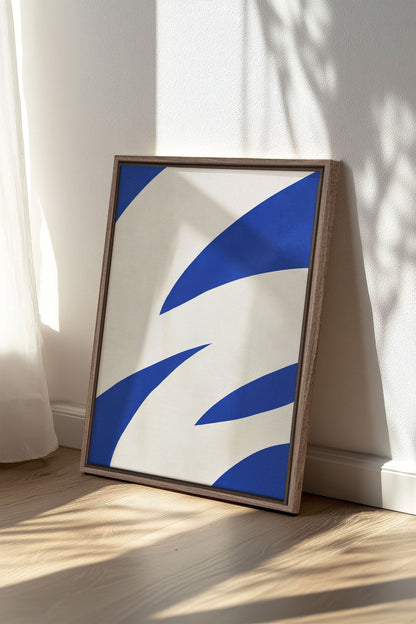 COBALT FLOW, Oeuvre sur toile étirée