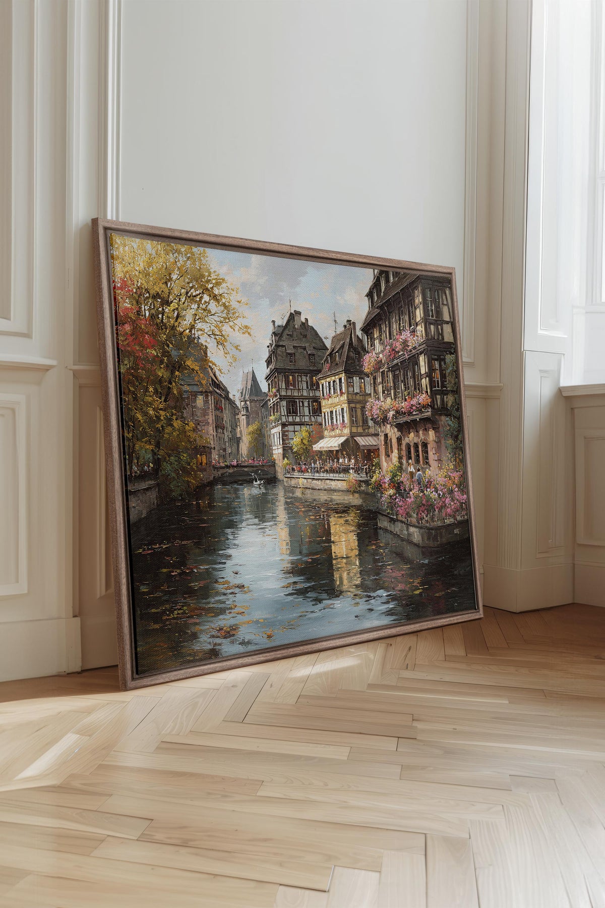 CANAL OF PETALS, Oeuvre sur toile étirée