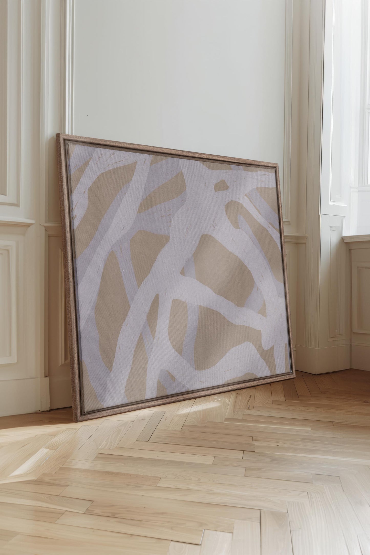 TISSAGE NATUREL, Oeuvre sur toile étirée