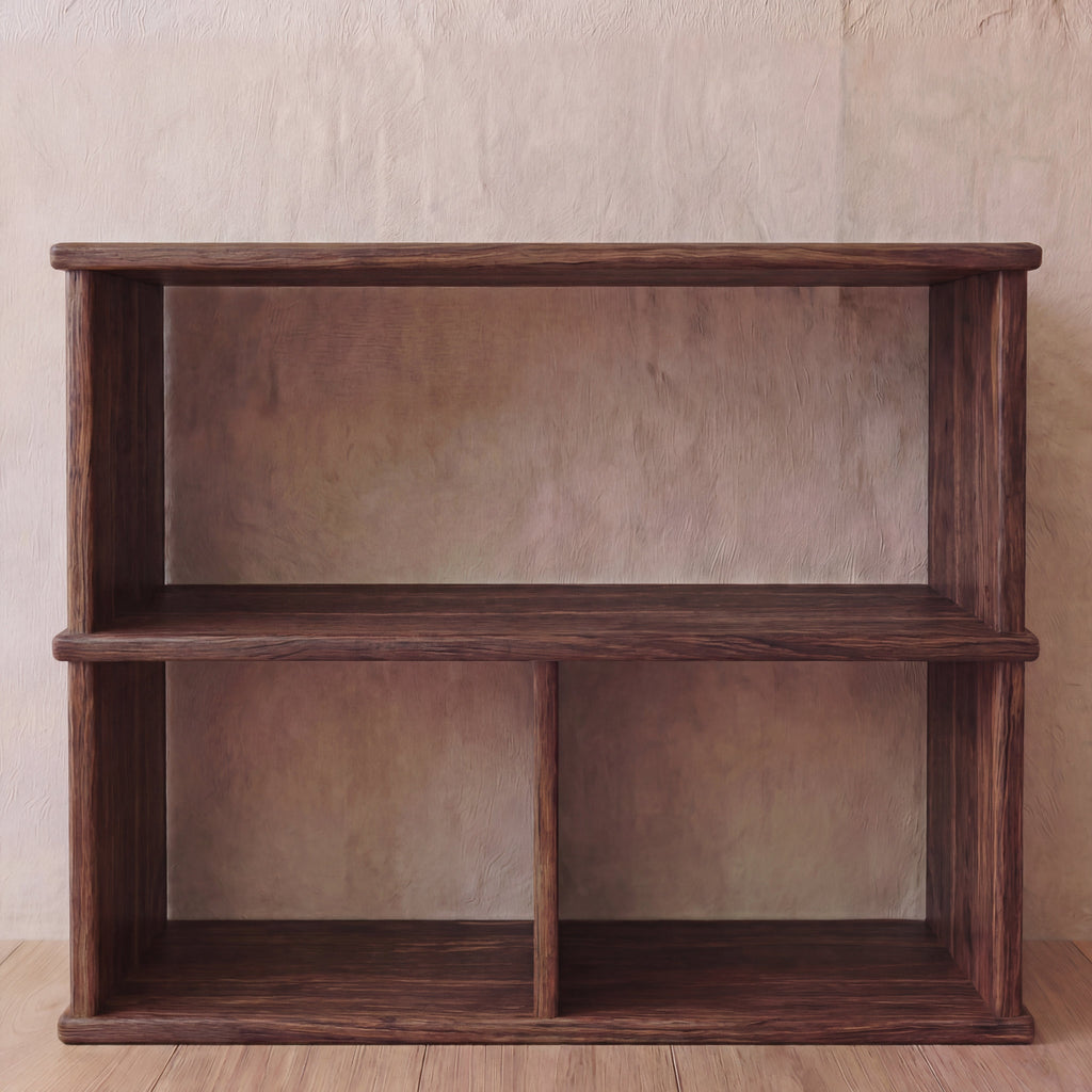 40 inch bookshelf TV stand in walnut