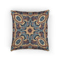 Bohemian Woven Pillow – Mosaic Medallion Decorative Throw Pillow