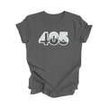 405 Oklahoma City Oklahoma USA Area Code City Skyline Gift - Unisex T-Shirt - Inspired X