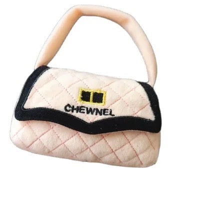 Chewnel Top Handle Plush Toy Bag – Luxury Plush Dog Toy