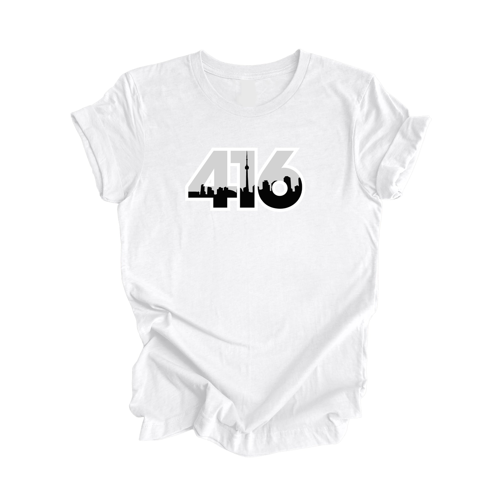 416 Toronto Ontario Canada Area Code City Skyline Gift - Unisex T-Shirt - Inspired X