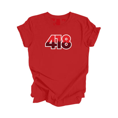418 Quebec City Quebec Canada Area Code City Skyline Gift - Unisex T-Shirt - Inspired X