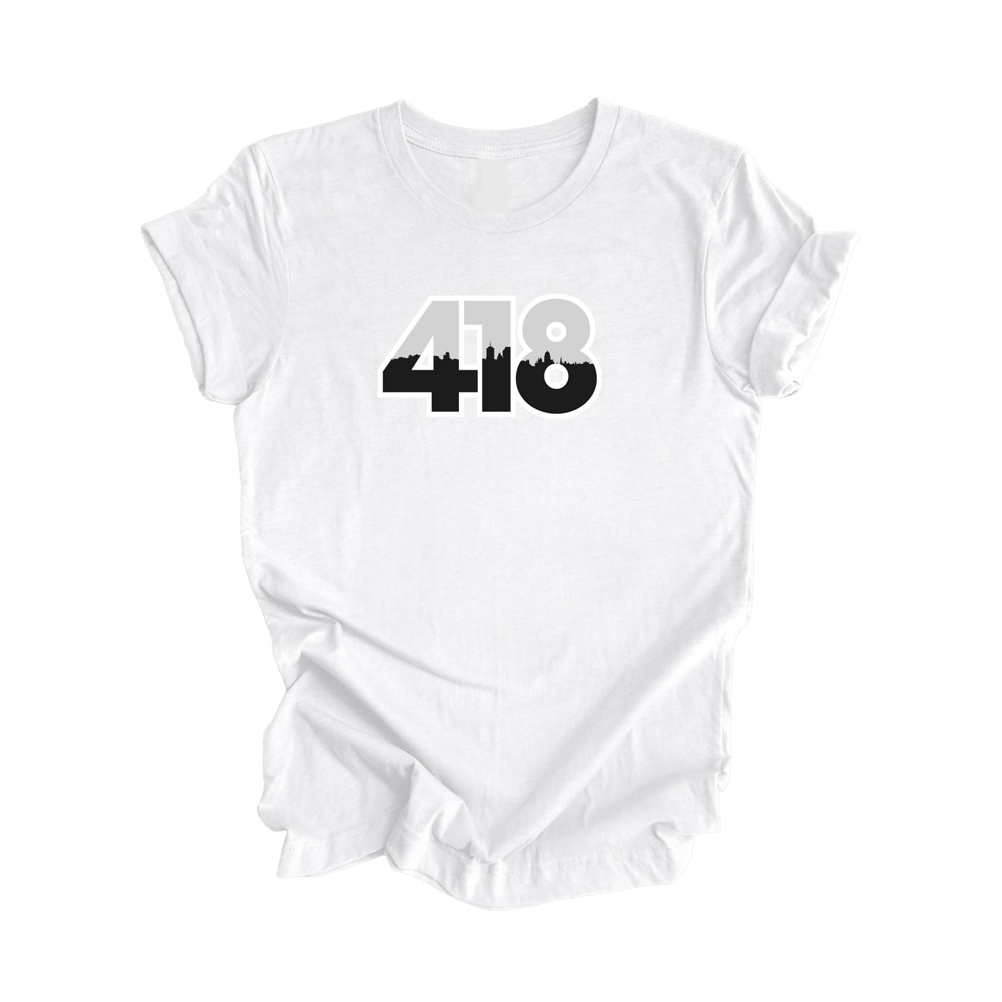 418 Quebec City Quebec Canada Area Code City Skyline Gift - Unisex T-Shirt - Inspired X