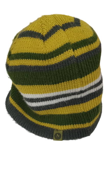 Marmot Striped Knit Winter Beanies One Size Fits Most